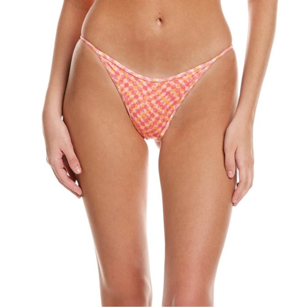 L*SPACE Tommy Bikini Swimsuit Bottom Bitsy Heat Waves Style SATOB22P Medium NWT